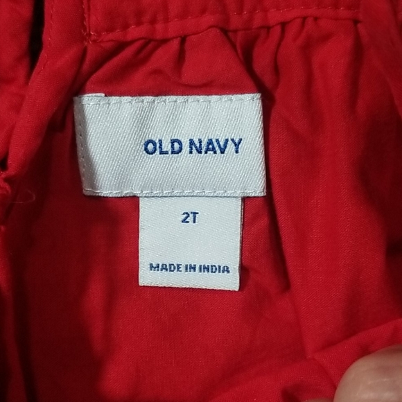 Old Navy Toddler Girl Embroidered Red Top 2T - Picture 4 of 8